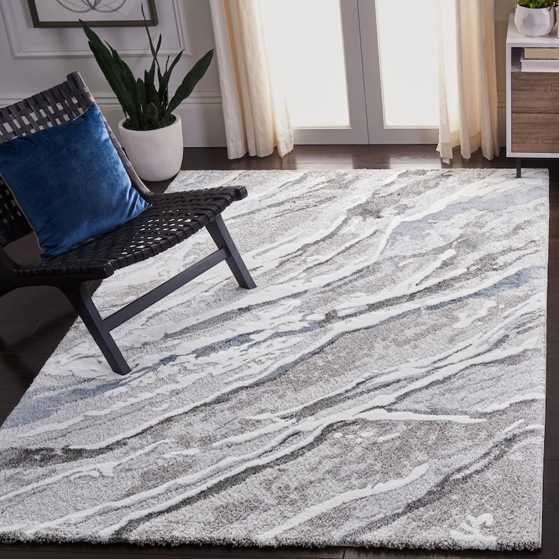 SAFAVIEH Century Rinke Modern Abstract Rug - 10' x 14' - Grey/Blue