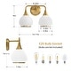 preview thumbnail 97 of 151, Modern Vanity Lights Dimmable Bathroom Light Fixtures with Glass Shade
