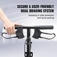 preview thumbnail 13 of 19, VEVOR Folding Knee Scooter, Carbon Steel Steerable Knee Walker for Injured Ankle Foot Knee