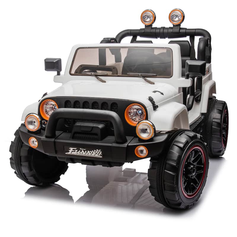 24V Kids Ride On Electric Car W/Parents Control,Seat width 20in,2WD,Rear suspension,Trunk storage,for Kids Aged 3-8