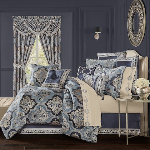 Five Queens Court Beaumont Champagne 4 piece Comforter Set On Sale