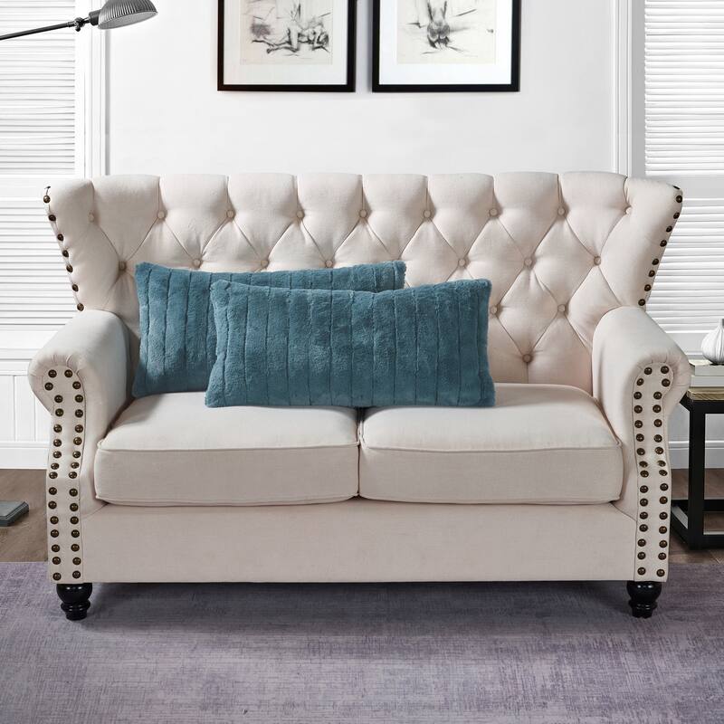 Serenta SuperMink Solid Color Throw Pillow Shell Cushion Cover Set - 14" x 26" - Blue Mirage - Set of 2