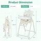 preview thumbnail 20 of 22, Babyjoy Foldable Highchair Baby Feeding Chair with 360° Rotating - See Details