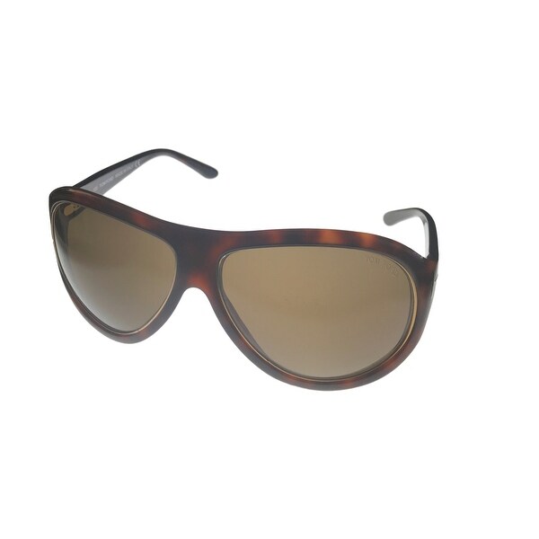 Tom Ford Mens Angus Sunglass Modified Brown Aviator Plastic FT25 820 - Medium