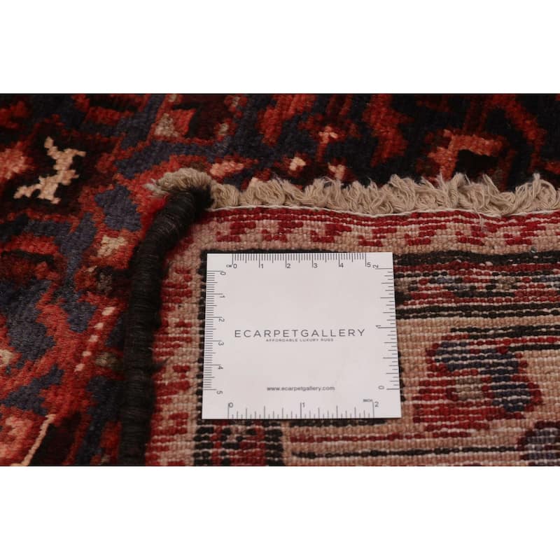 ECARPETGALLERY Hand-knotted Andelz Navy Wool Rug - 3'8 x 10'4