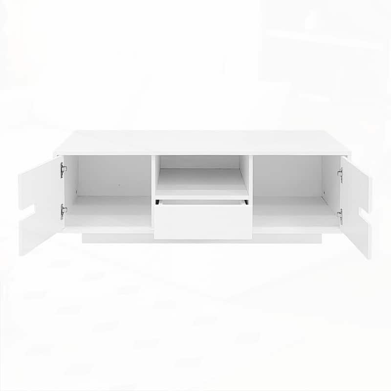 Rectangle Coffee Table Stylish Center Table with Storage Space