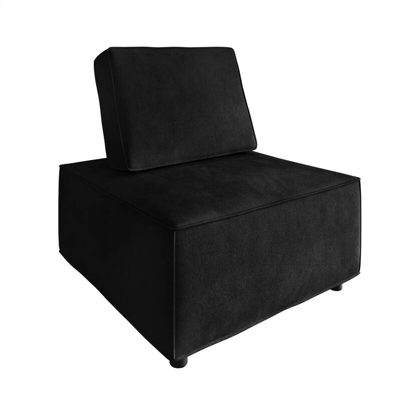 Clayfell Fandy Velvet Square Accent Chair