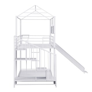 Full House Loft Bed with Ladder - Whimsical & Spacious Design