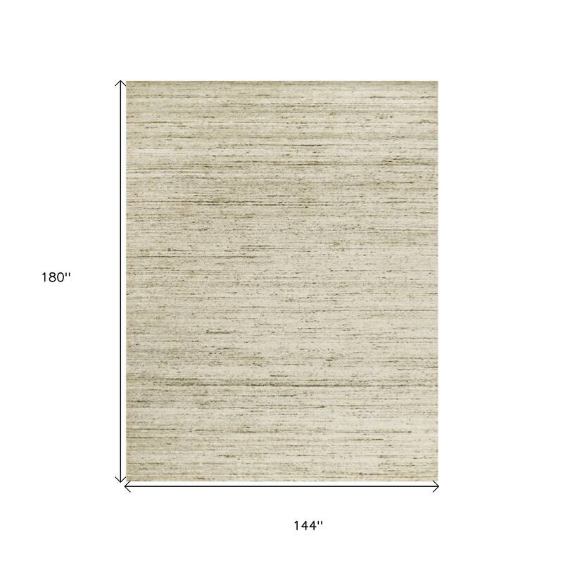 HomeRoots Striped Transitional Rectangle Area Rug