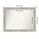 preview thumbnail 24 of 119, Dove Greywash Framed Non-Beveled Custom Wall Mirror, Bathroom Vanity Mirror Outer Size: 48 x 36