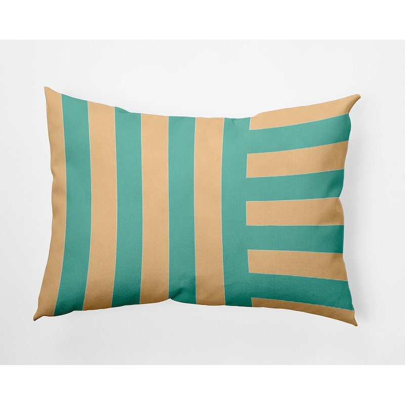 Stripes Decorative Throw Pillow - Corn Stalk - 14" x 20"