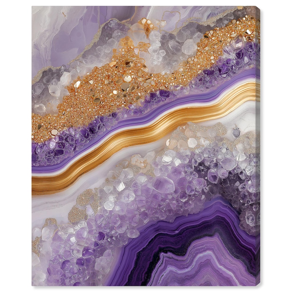 Gemstone Labyrinth II Canvas by Art Remedy, Gallery Wrapped