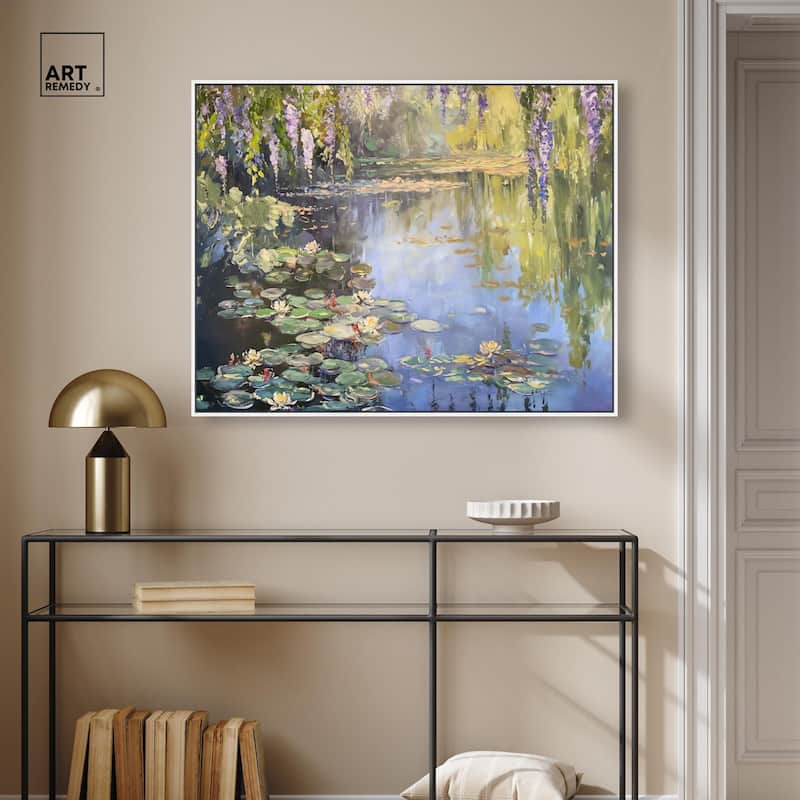 Lily Lagoon II Canvas by Art Remedy