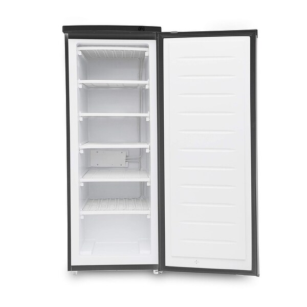 【Euma】Black inc FifryC 6.0 Cu Ft Upright Freezer,Black with VCM Door - On Sale
