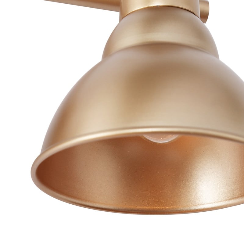 Mid-century Modern 3-light Bathroom Vanity Lights Dome Metal Shades Barn Wall Sconce - L23"x W 8"x H 8.5"