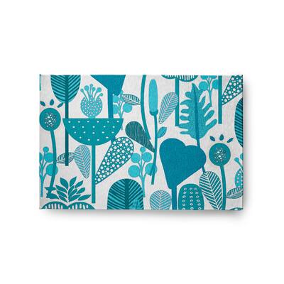 Flower Forest Spring Chenille Rug