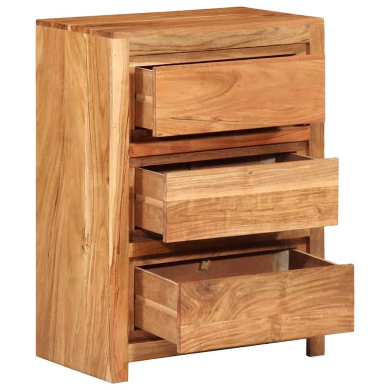 vidaXL Drawer Cabinet Honey brown Solid acacia wood Medium