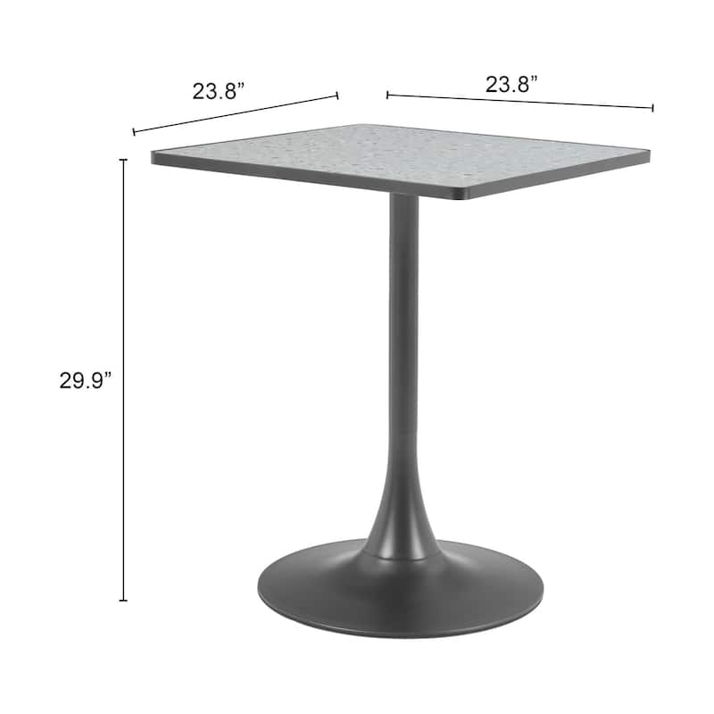 Spot Bistro Table Gray & Black