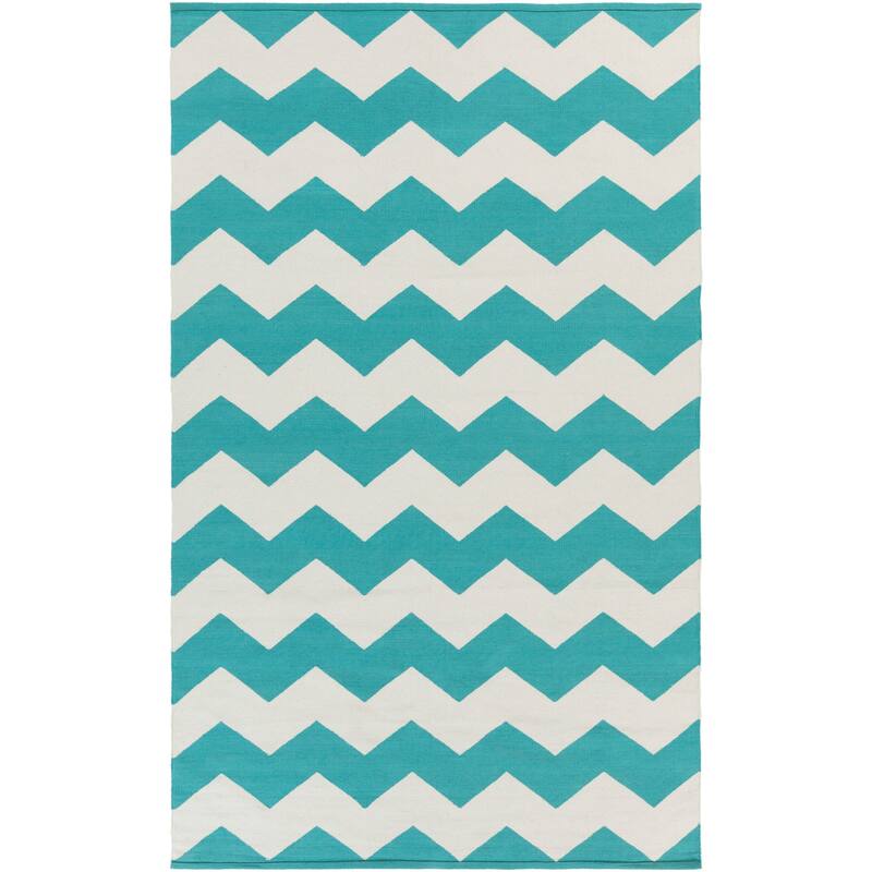 Hand-Woven Macy Chevron Cotton Rug