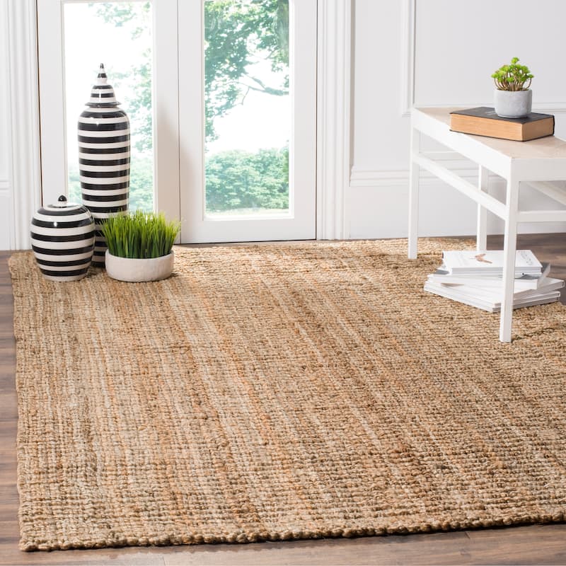 SAFAVIEH Jerneja Handmade Solid Chunky Jute Area Rug