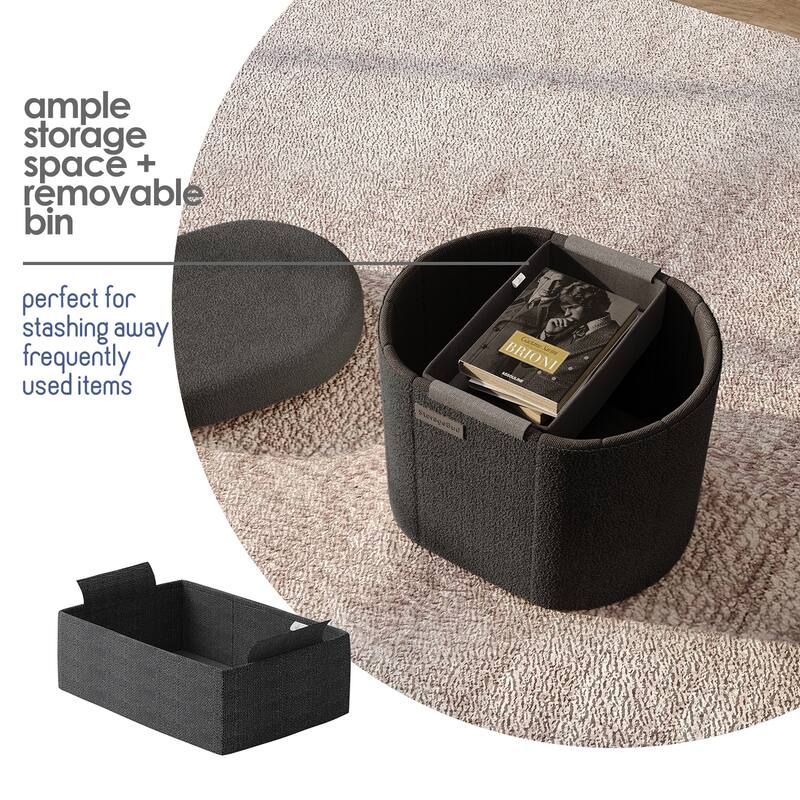 Emperyan Storage Bench for Living Room, Small Ottoman Foot Rest