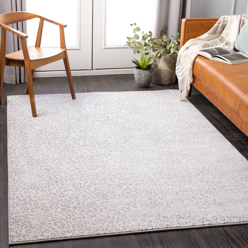 Artistic Weavers Twiga Playful Animal Print Area Rug - 5'3" x 7'7" - Light Gray