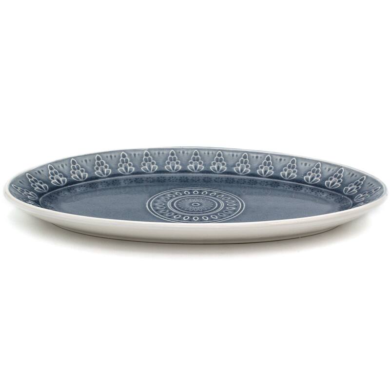 Euro Ceramica Fez 14.5" Oval Platter