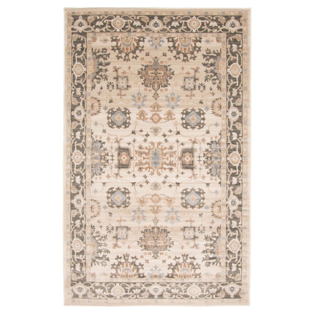 ECARPETGALLERY Machine Woven Gloria Ivory Area Rug