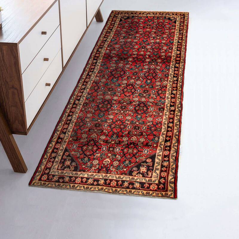 ECARPETGALLERY Hand-knotted Andelz Copper Wool Rug - 3'6 x 9'9