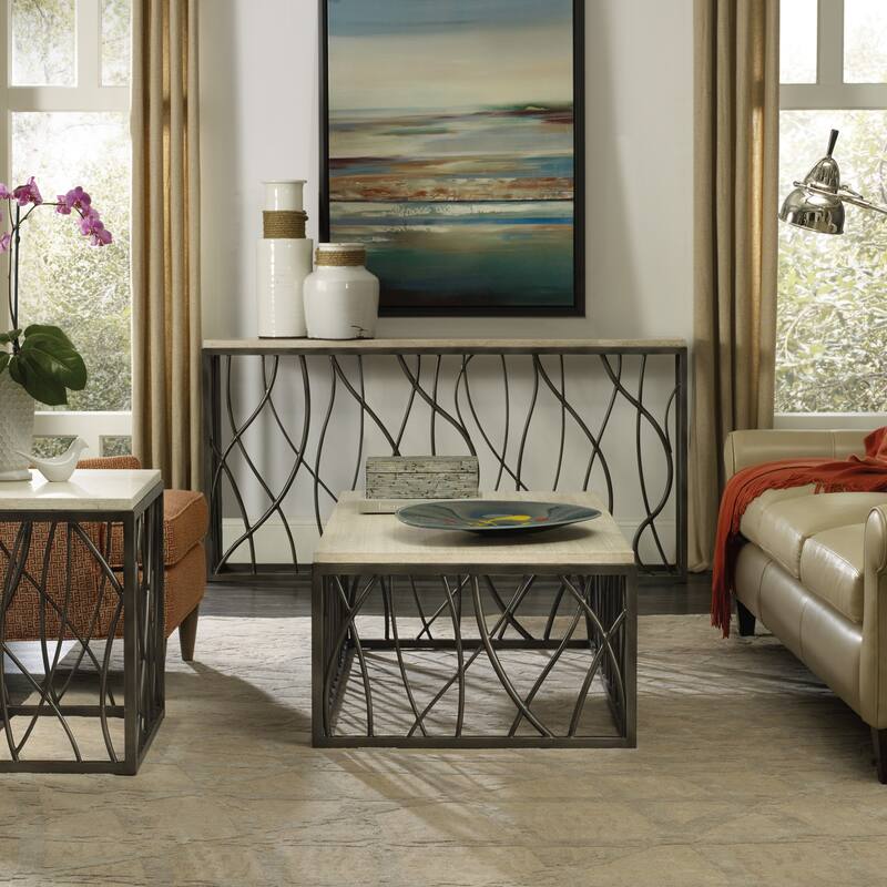 Hooker Furniture Tubular 68" Wide Contemporary Console Table with