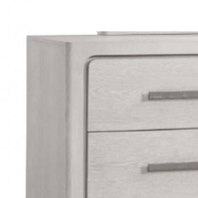Thorne 6 Drawer 62 Inch Wide Dresser, White Oak Solid Wood Bedroom Storage