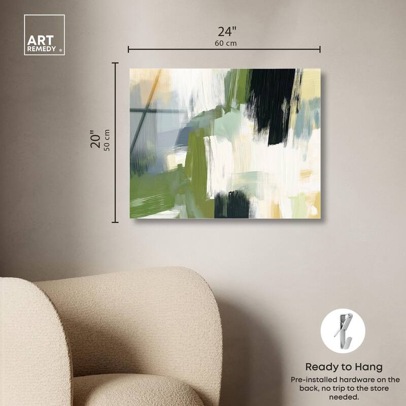 Moss Layers I Acrylic by Art Remedy, Ready to Hang