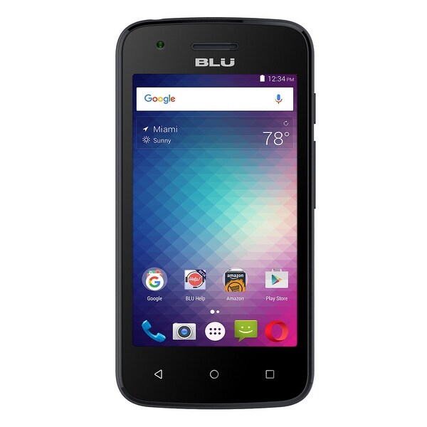BLU Dash L2 D250U Unlocked GSM Quad-Core Android v6.0 3.2MP Smartphone - Black (Certified Refurbished)