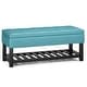 preview thumbnail 107 of 136, WYNDENHALL Essex 44 inch Wide Transitional Rectangle Ottoman Bench