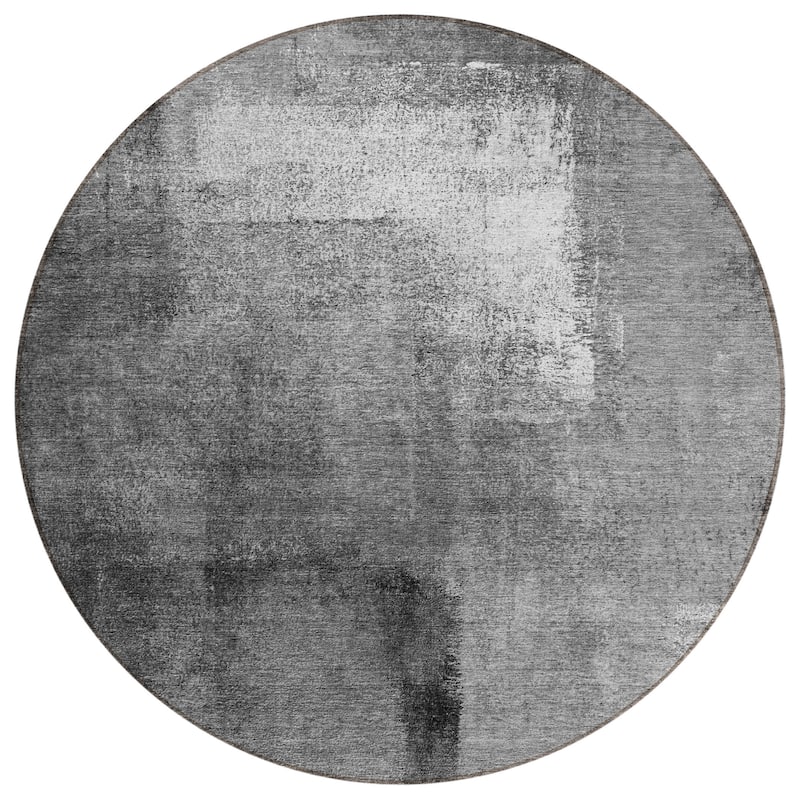 Machine Washable Indoor/ Outdoor Chantille Solid Ombre Rug