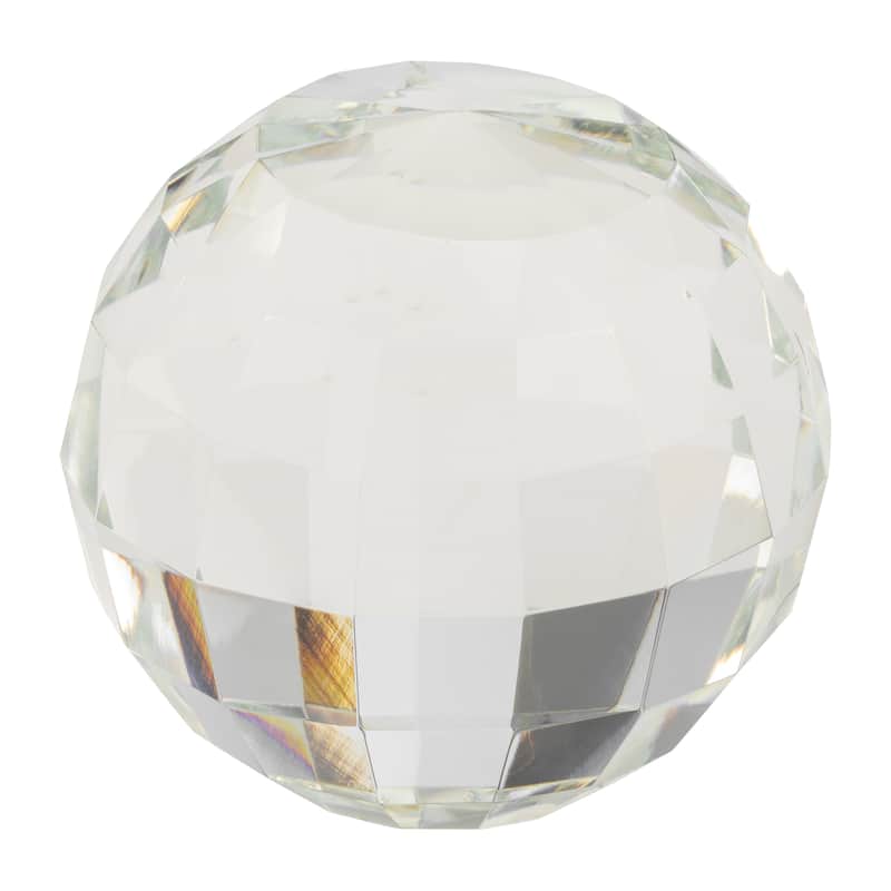 Sagebrook Home Contemporary Clear Crystal Orb Ball Decor