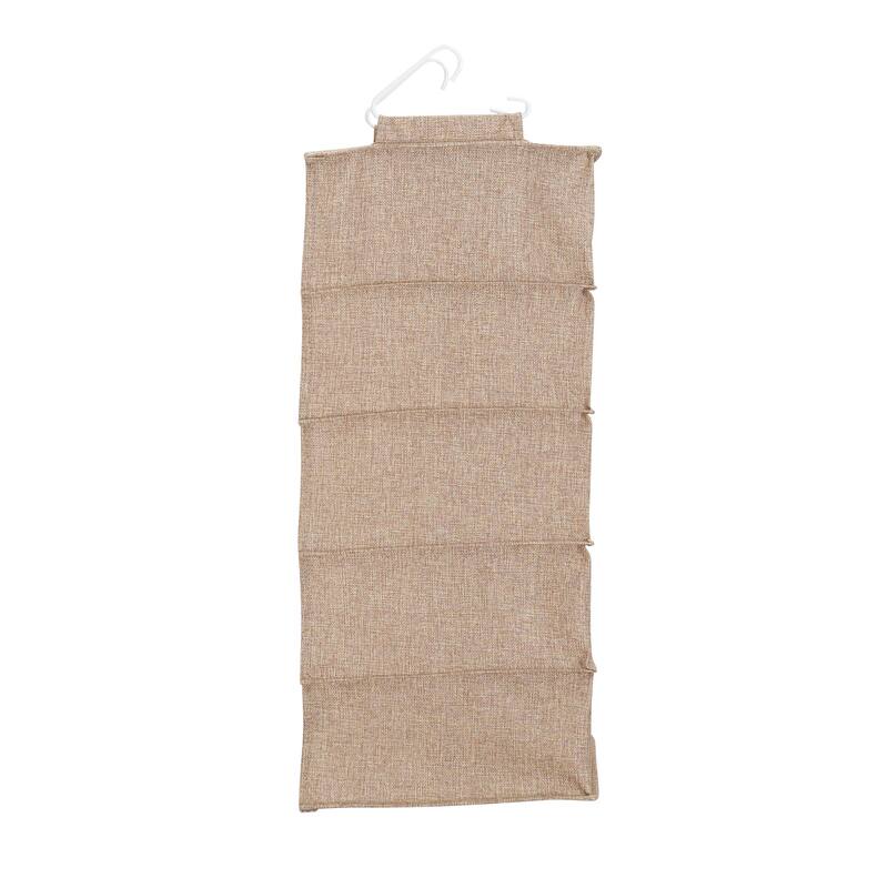 Household Essentials 10-Pocket Blended Canvas Hanging Shoe Organizer