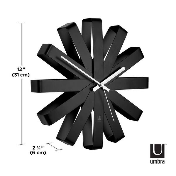 dimension image slide 1 of 2, Umbra RIBBON Wall Clock