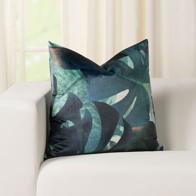 Smithsonian Royal Palms Velvet Throw Pillow