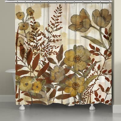 Laural Home Sienna Earthy Shower Curtain 71x72