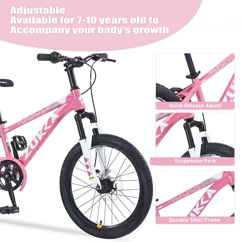 Mountain Bike,20 Inch for Boys and Girls Age 7-10 Years
