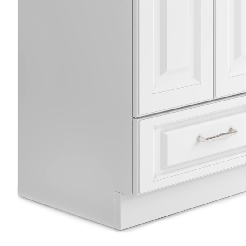 WYNDENHALL Bakersfield Transitional Laundry Cabinet with Faucet and Stainless Steel Sink