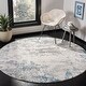 preview thumbnail 4 of 12, SAFAVIEH Invista Monserrat Contemporary Abstract Rug 6'7" x 6'7" Round - Grey/Blue