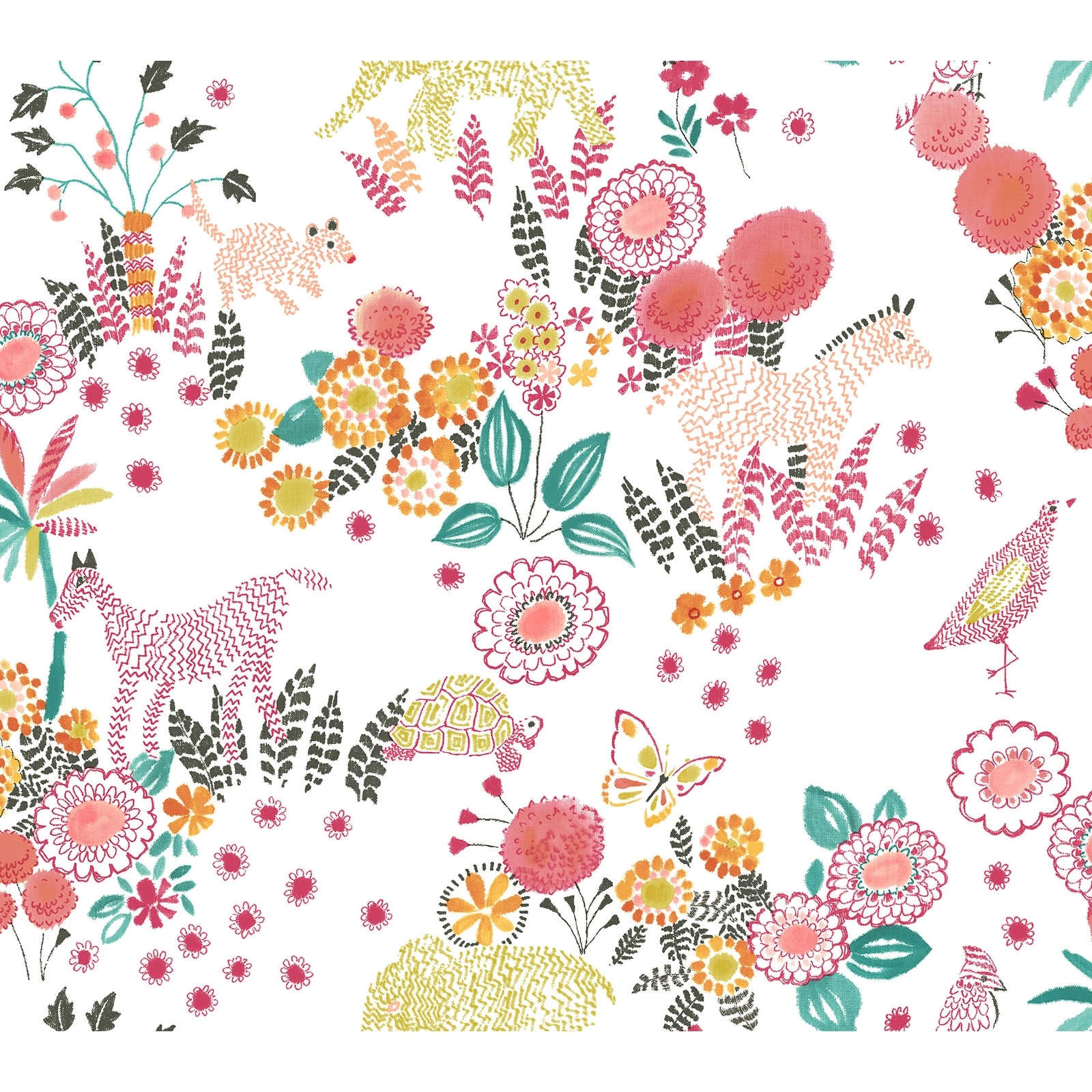 York Wallcoverings Reverie Coral Peel & Stick Wallpaper