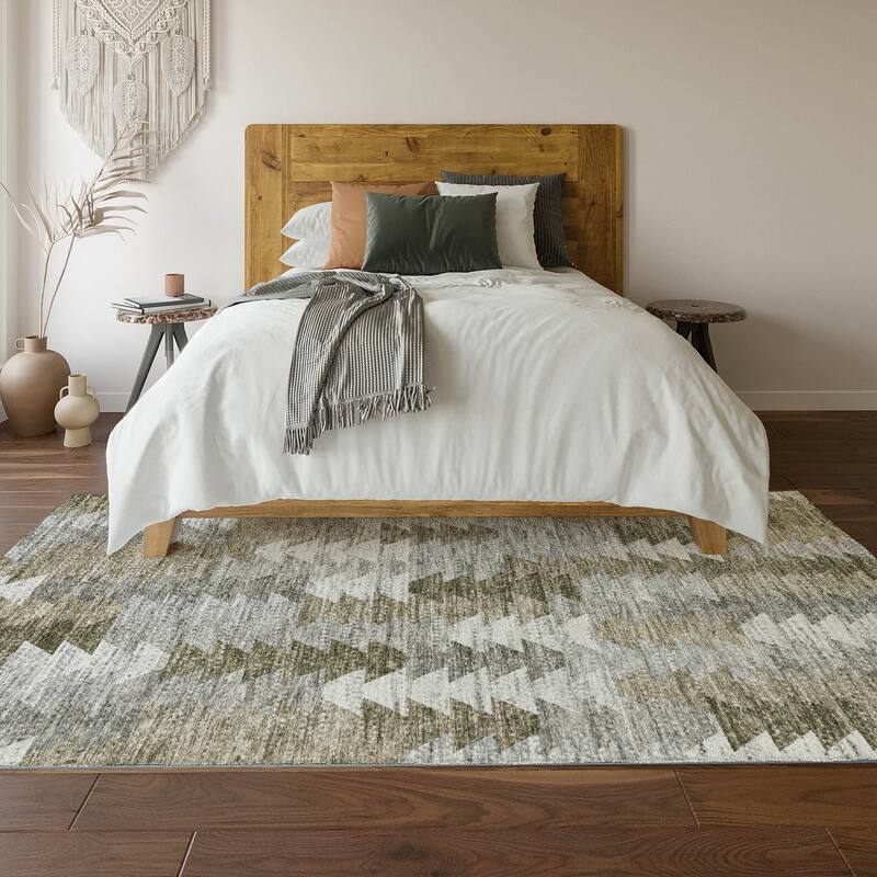 Premium Washable Super Soft Modern Global Mayfield Rug
