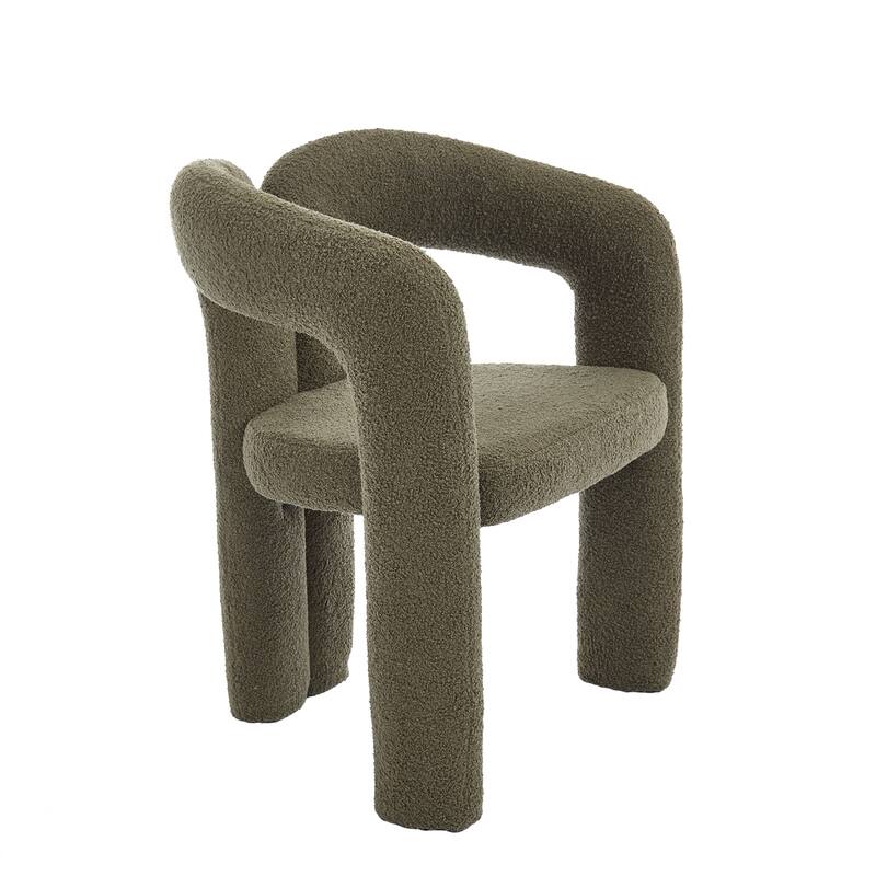 Contemporary Designed Fabric Upholstered Accent/Dining Chair /Barrel Side Chairs Kitchen Armchair set of 2