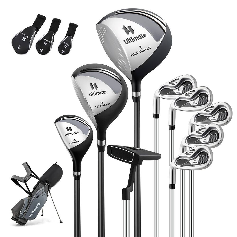 Gymax Men's Left-Handed Complete Golf Clubs & Bag Set w/460CC #1