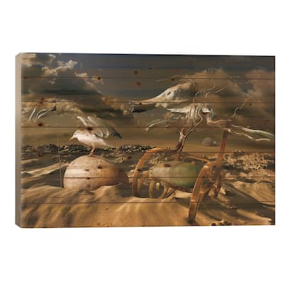 Untitled Print On Wood by Radoslav Penchev - Multi-Color