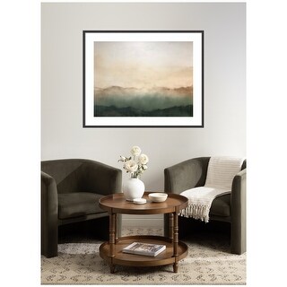 Kate and Laurel Framed Art Green Mountain Abstract I Horizontal by Amy ...