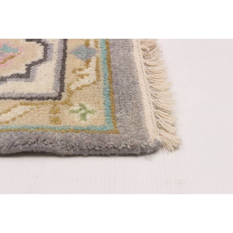 ECARPETGALLERY Hand-knotted Jules Serapi Grey Wool Rug - 7'10 x 9'11